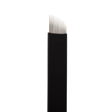 Låda med 25 Jenn Boyd Ink - Brow Slayer Microblades / Microblading nålar - 14.18 Curved Slant