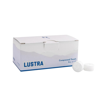 Recovery Lustra komprimerade handdukar - Låda om 32