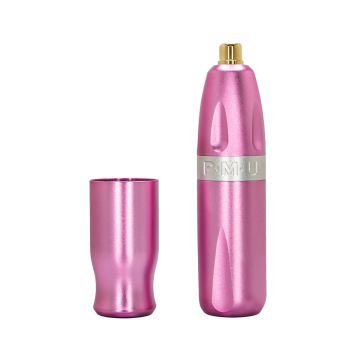 Bishop PMU Pen - Rosa med silver spline - 3,5 mm slaglängd