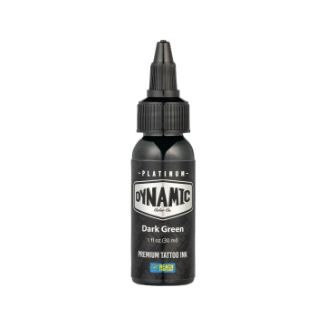 Platinum by Dynamic Tatueringsbläck - Dark Green 30 ml