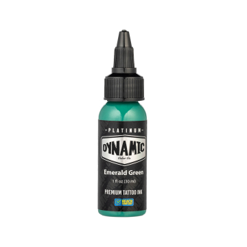Platinum by Dynamic Tatueringsbläck - Emerald Green 30 ml