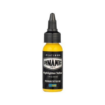 Platinum by Dynamic Tatueringsbläck - Highlighter Yellow 30 ml