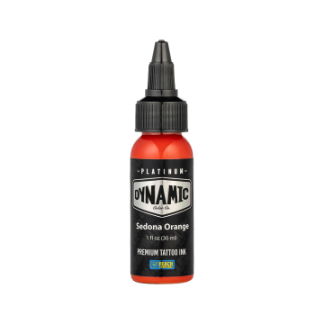 Platinum by Dynamic Tatueringsbläck - Sedona Orange 30 ml