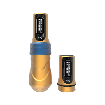 FK Irons Flux Max med 2x PowerBolt II - 4.0 mm slaglängd - Logan (Gult/mattblått)