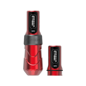 FK Irons Flux Max med 2x PowerBolt II - 4.0 mm slaglängd - Wade (Scharlakansrött/mattsvart)