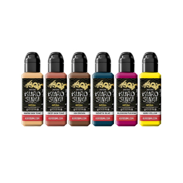 Kuro Sumi Imperial Tatueringsbläck - Nicole Zulianello Anime Set 6x 44 ml