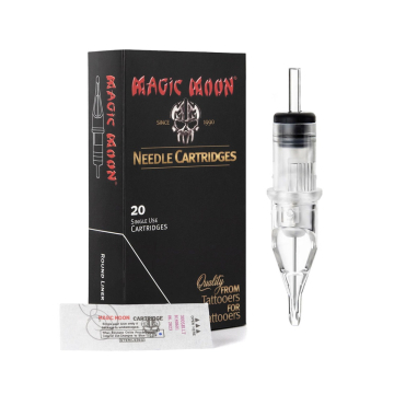 Låda med 20 Magic Moon patroner 0,30MM Bugpin Round Liner