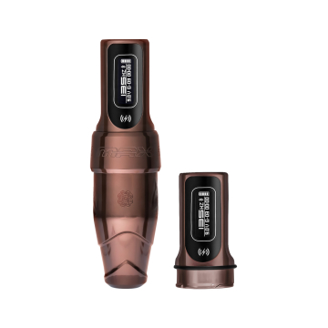Microbeau Flux S Max med 2x PowerBolt II - 4,5 mm slaglängd - Oudwood