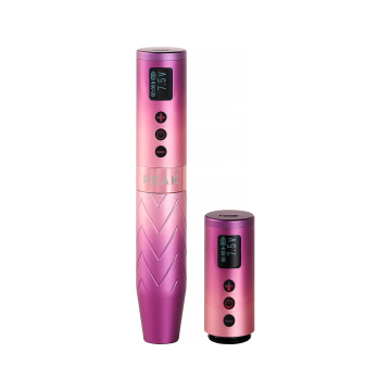 Peak Astra - Trådlös PMU-maskinpenna med 2 batterier - Rose Quartz