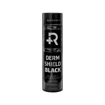 Recovery Derm Shield - rulle 25 cm x 7,3 m Skyddande Bandaget Rulle - Svart
