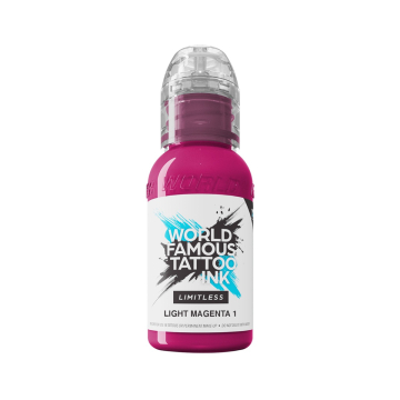 World Famous Limitless tatueringsbläck - Light Magenta 1 30ml